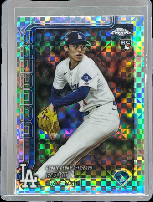 Roki Sasaki 2025 Topps Chrome Update #USC73 X-Fractor Price Guide