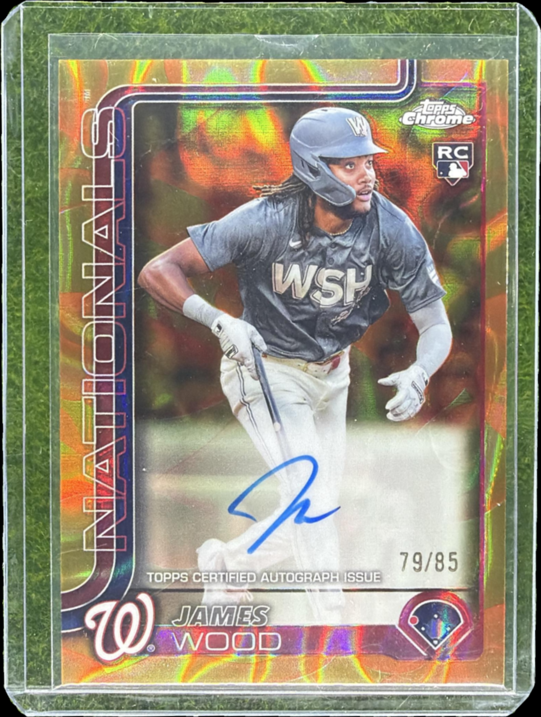 James Wood 2025 Topps Chrome Update #RA-JWO Rookie Lava Lamp