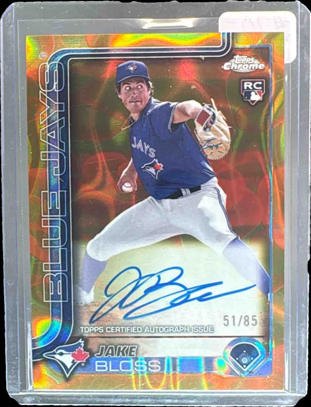2025 Topps Chrome Update #RA-JB Rookie Lava Lamp Autographs - Gold Orange Refractor /85
