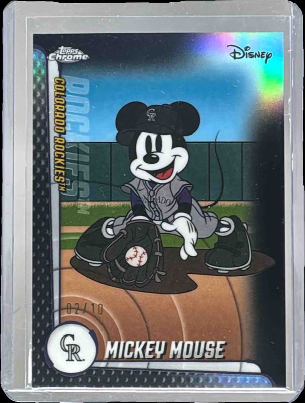 2025 Topps Chrome Update #MLBA-5 Mickey & Friends - Black Refractor /10