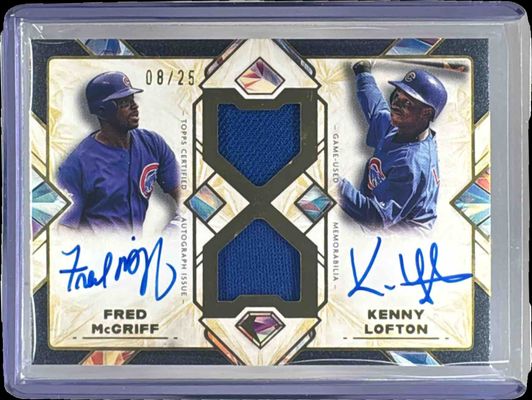 2025 Topps Diamond Icons #DPAR-ML Dual Player Autographed Relic /25