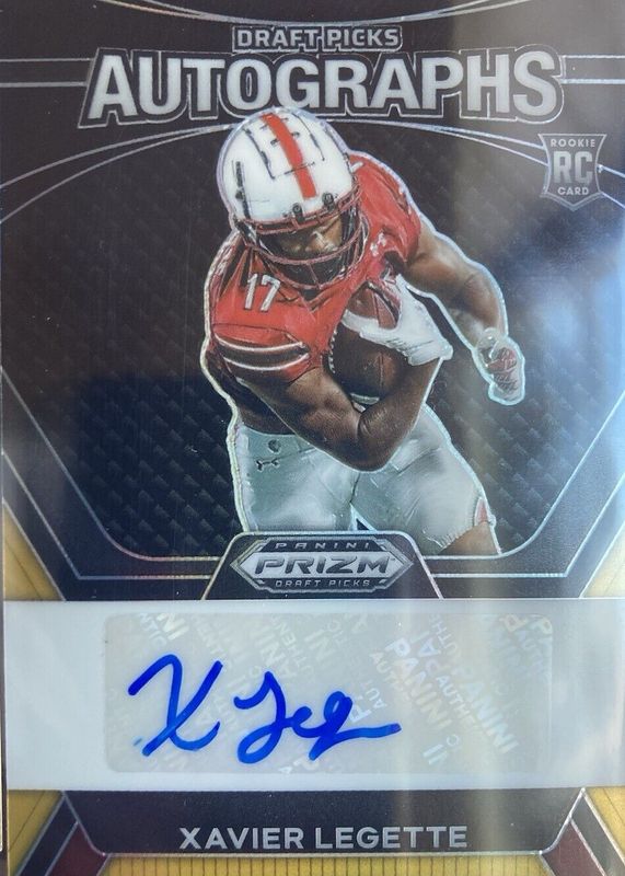 Xavier Legette 2024 Prizm Draft Picks #DPA-XLE Draft Picks Autographs - Black & Gold /5 Rookie RAW