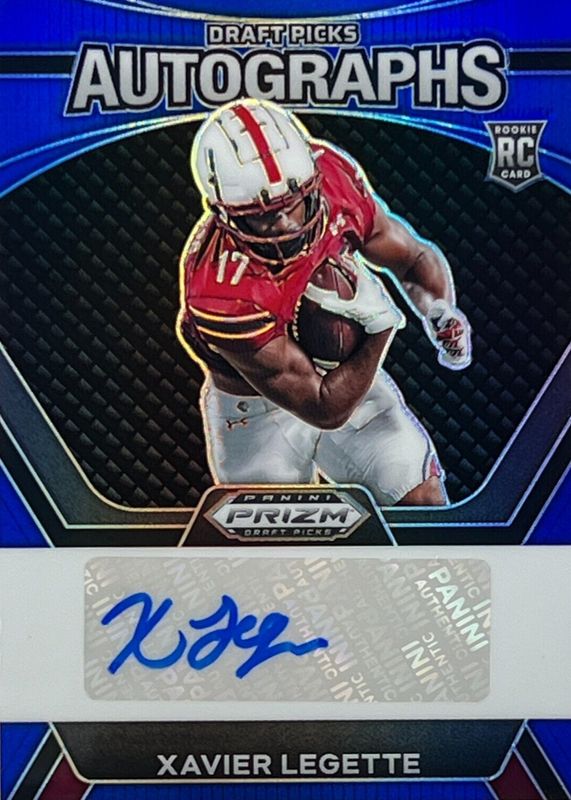 Xavier Legette 2024 Prizm Draft Picks #DPA-XLE Draft Picks Autographs - Blue /149 Rookie RAW