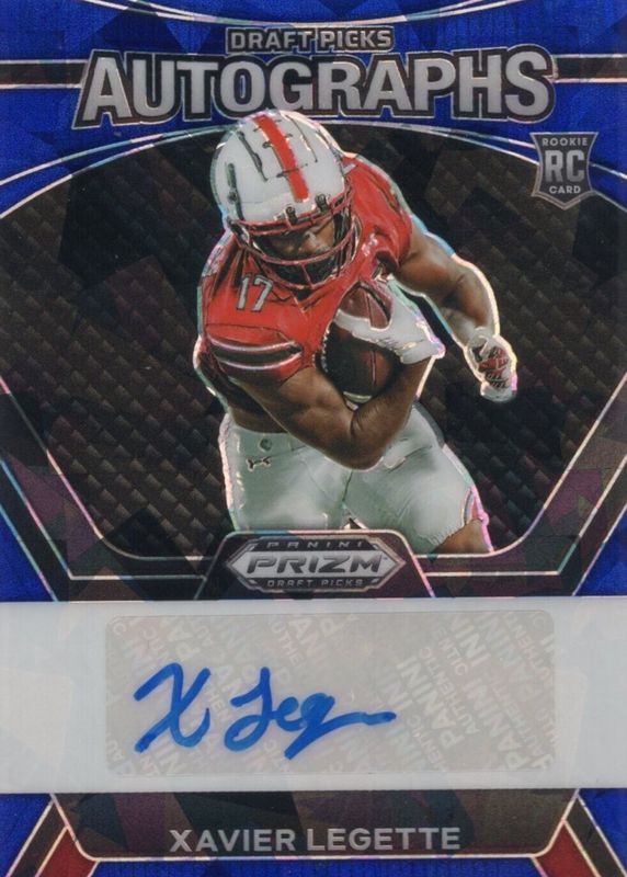 Xavier Legette 2024 Prizm Draft Picks #DPA-XLE Draft Picks Autographs - Blue Ice /75 Rookie RAW