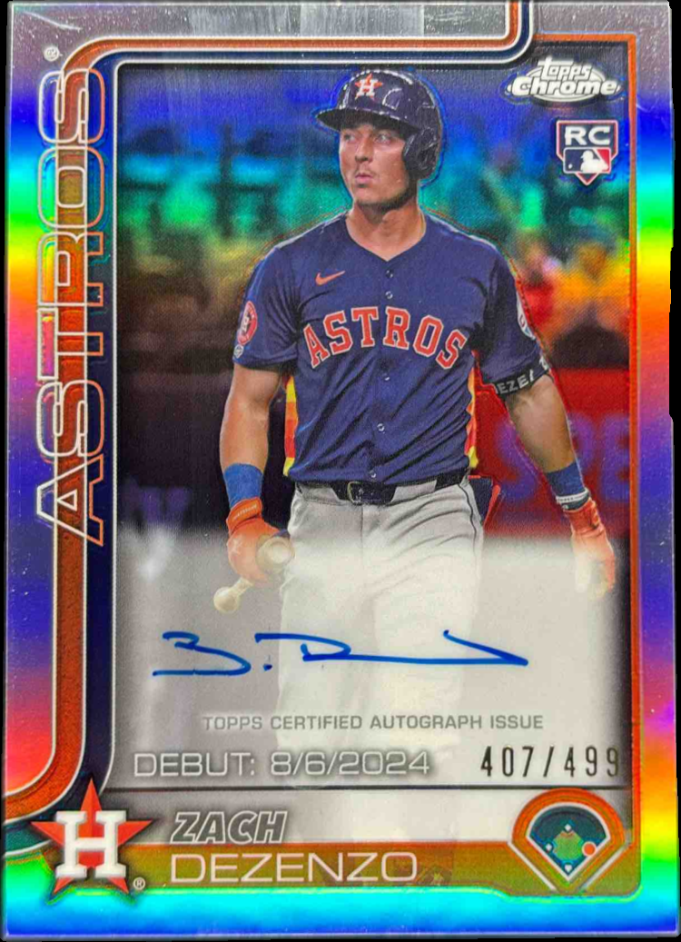 レアちゃん様オーダー専用ページ Zach Dezenzo 2025 Topps Chrome Update #CRDA-ZD Rookie Debut