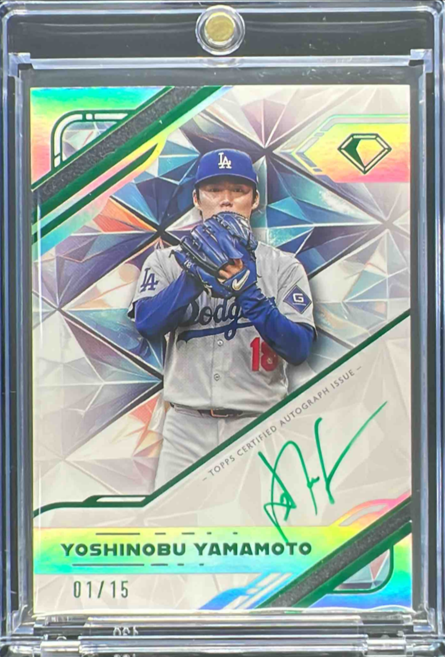 Yoshinobu Yamamoto 2025 Topps Diamond Icons #WPA-YY White