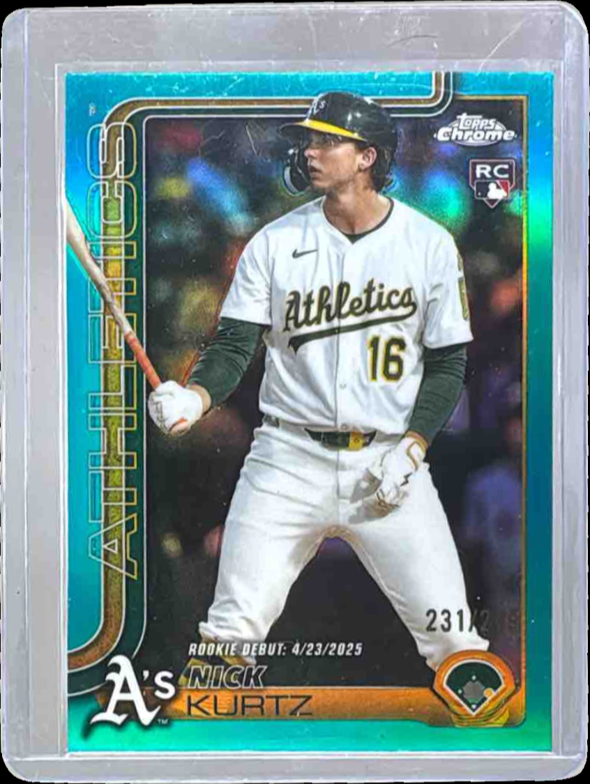 Nick Kurtz 2025 Topps Chrome Update #USC180 Teal Refractor /299