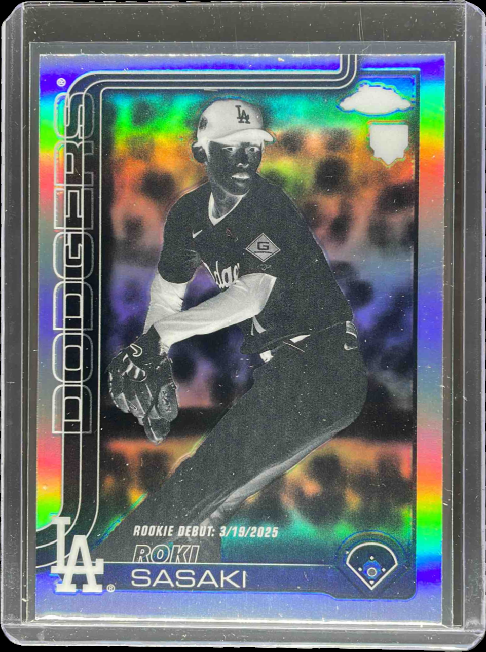 Roki Sasaki 2025 Topps Chrome Update #USC73 Negative Refractor