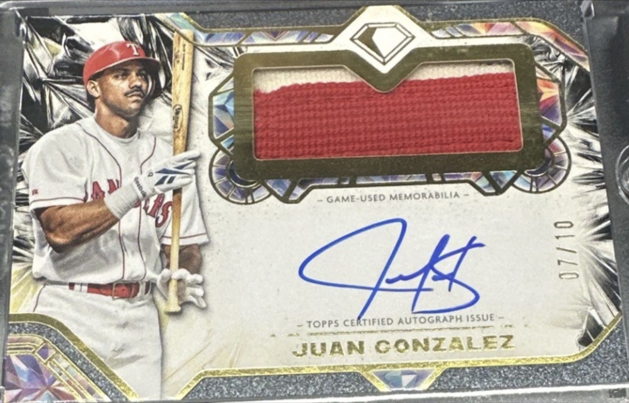 2025 Topps Diamond Icons #AJP-JG Autographed Jumbo Patch - Black /10