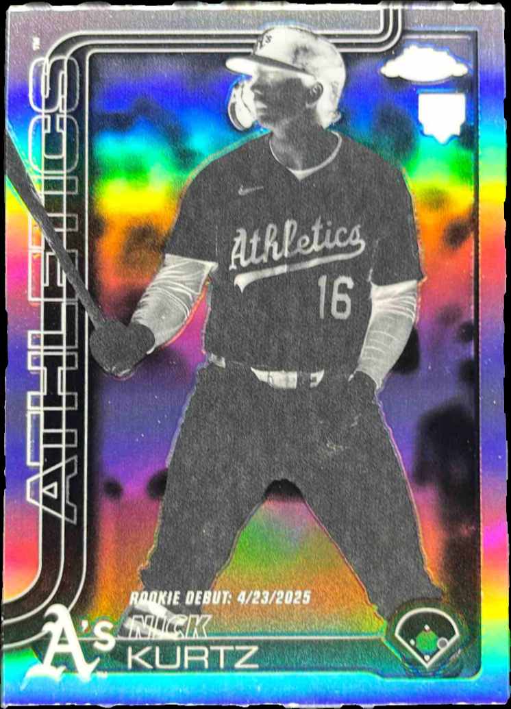 Nick Kurtz 2025 Topps Chrome Update #USC180 Negative Refractor