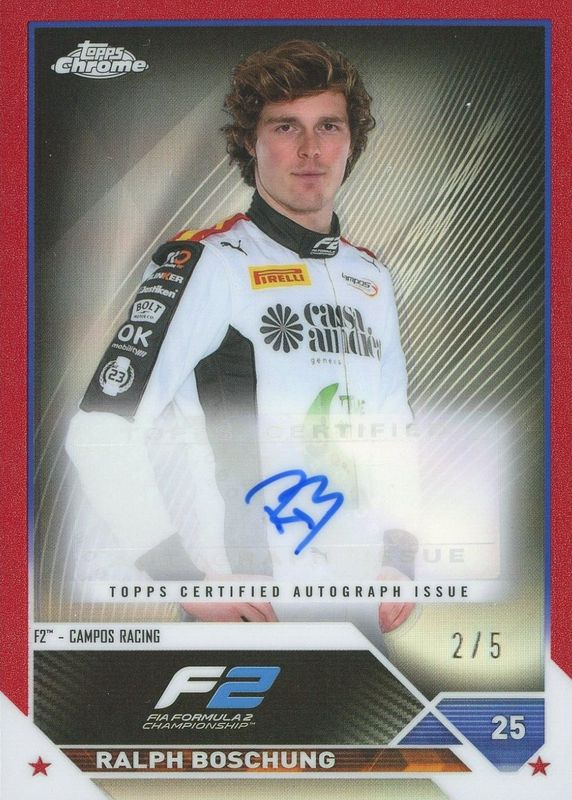 2023 Topps Chrome Formula 1 #CAC-RB Autographs - Red Refractor /5