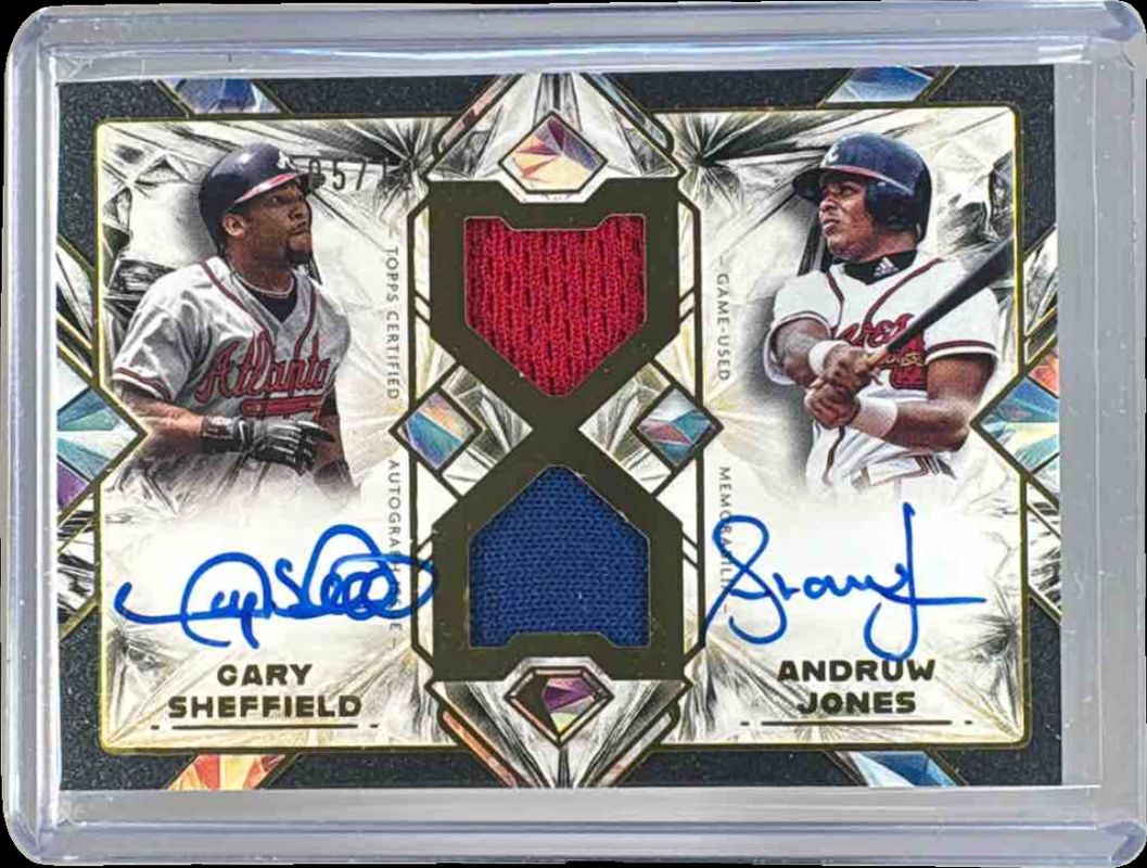 2025 Topps Diamond Icons #DPAR-SJ Dual Player Autographed Relic - Black /10