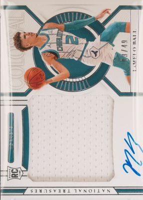 2020 National Treasures #CM-LMB Colossal Material Autographs (/49)