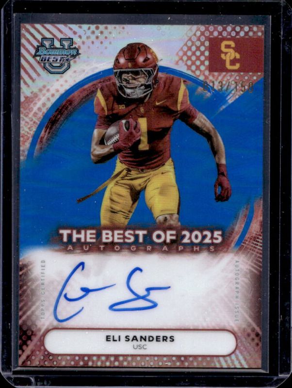 2025 Bowman's Best #BOA-ELI The Best of 2025 Autographs - Blue Refractor /150