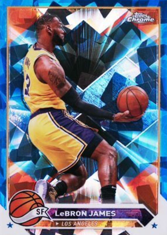 LeBron James 2023 Topps Chrome Sapphire Edition #23 Base SGC 9