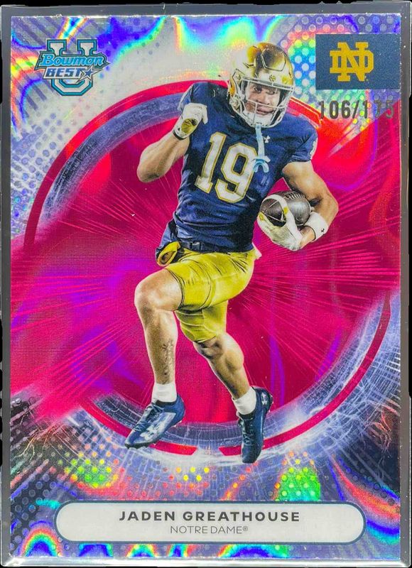 2025 Bowman's Best #21 Pink Lava Refractor /175