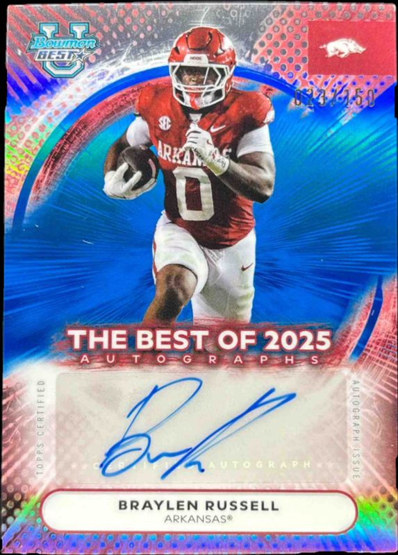 2025 Bowman's Best #BOA-BR The Best of 2025 Autographs - Blue Refractor /150