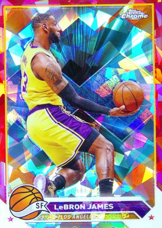 LeBron James 2023 Topps Chrome Sapphire Edition #23 Red /5 BGS 10 PRISTINE