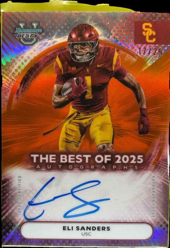 2025 Bowman's Best #BOA-ELI The Best of 2025 Autographs - Orange Refractor /25