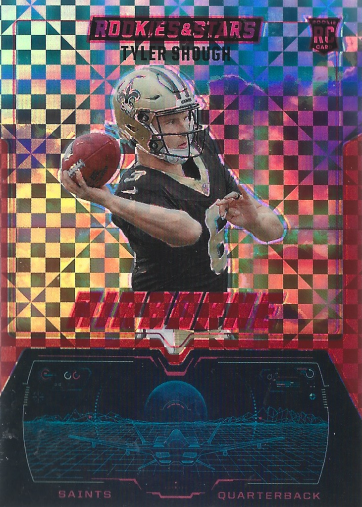 Tyler Shough 2025 Rookies & Stars #20 Airborne - Red Plaid Price Guide ...