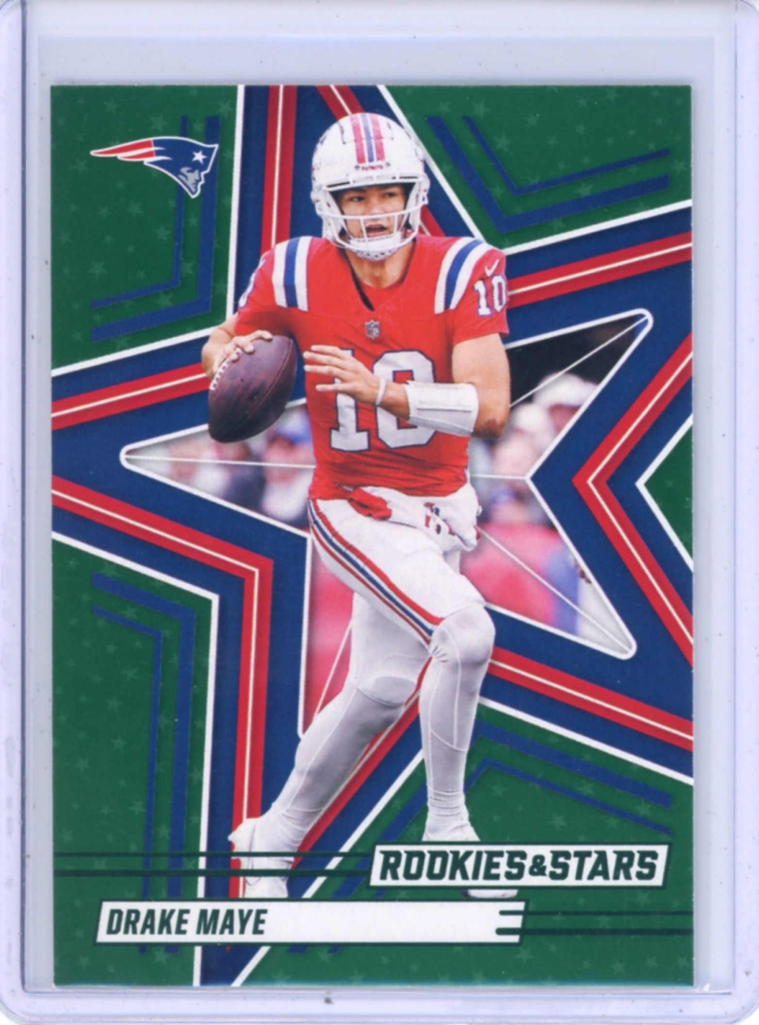 Drake Maye 2025 Rookies & Stars #32 Green Price Guide - Sports Card ...