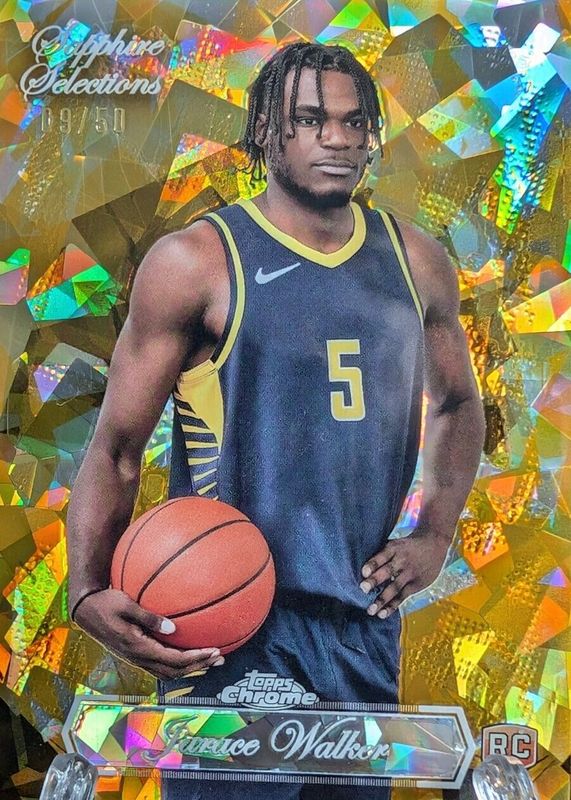 Jarace Walker 2023 Topps Chrome Sapphire Edition #SS-18 Sapphire Selections - Gold /50 Rookie RAW