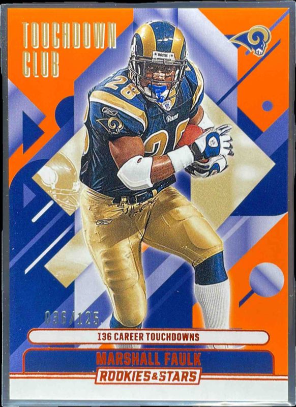 2025 Rookies & Stars #4 Touchdown Club - Orange /125
