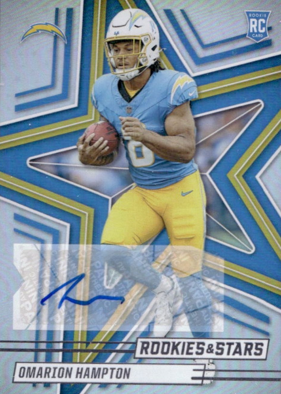Omarion Hampton 2025 Rookies & Stars #166 Rookies Signatures Price ...