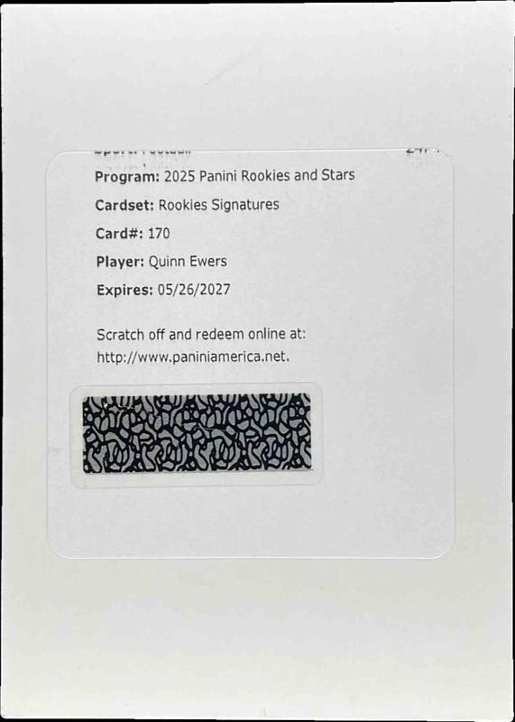 2025 Rookies & Stars #170 Rookies Signatures