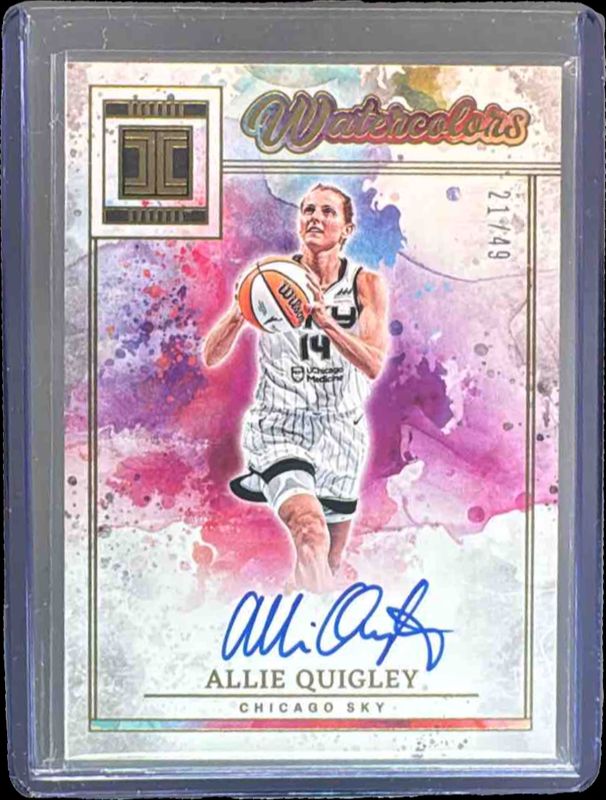 2025 Impeccable WNBA #17 Water Colors - Gold /35