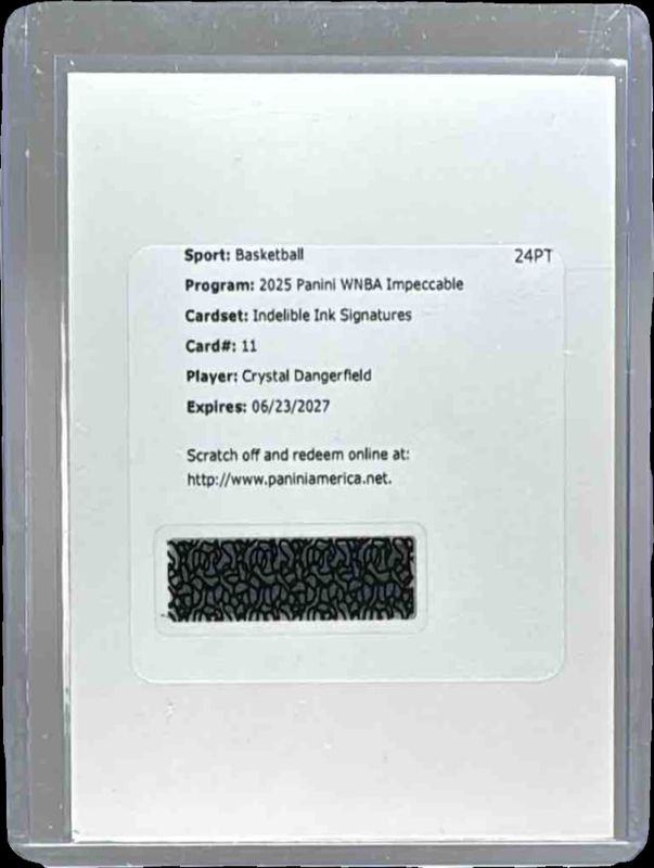 2025 Impeccable WNBA #11 Indelible Ink Signatures /25