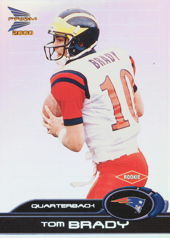 Tom Brady 2000 Pacific Prism Prospects #156 Base /1000 Price Guide