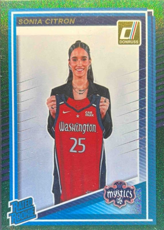 2025 Donruss WNBA #87 Rated Rookies - Green Shimmer
