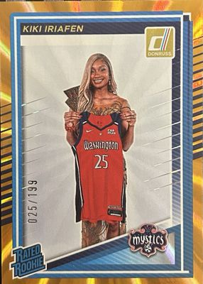 2025 Donruss WNBA #94 Rated Rookies - Orange Laser /199