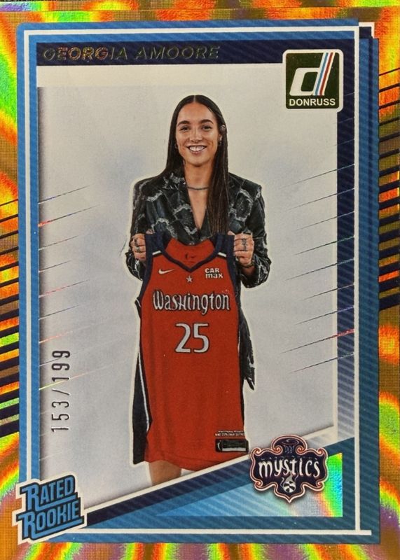 2025 Donruss WNBA #96 Rated Rookies - Orange Laser /199