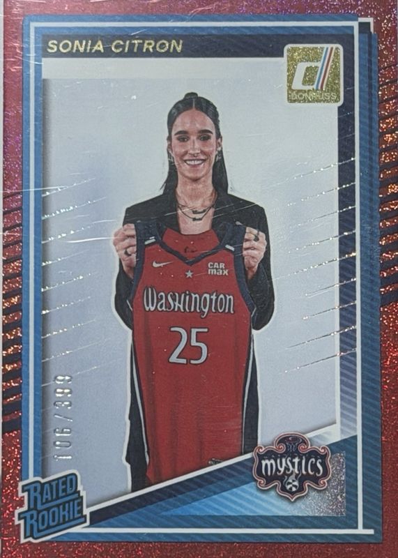 2025 Donruss WNBA #87 Rated Rookies - Red Shimmer /399