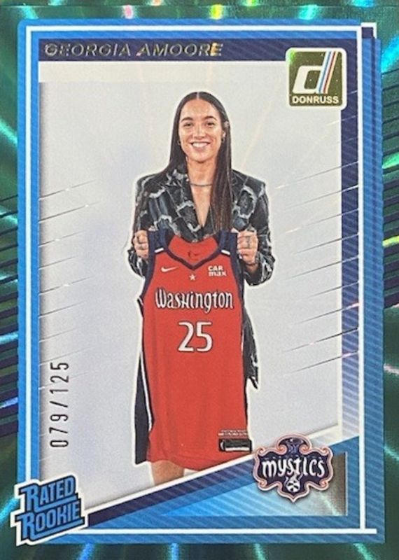 2025 Donruss WNBA #96 Rated Rookies - Teal Laser /125