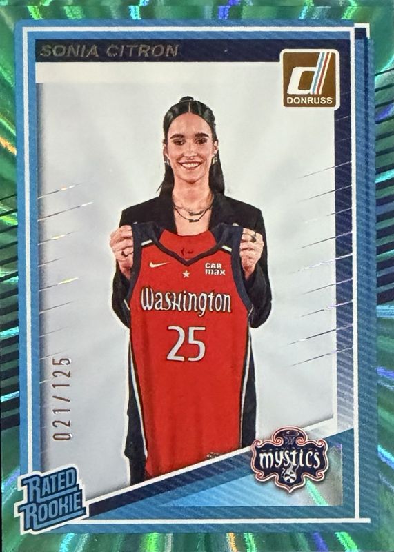 2025 Donruss WNBA #87 Rated Rookies - Teal Laser /125