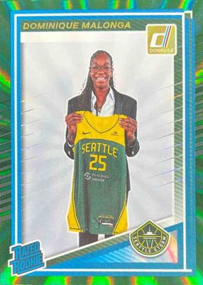 2025 Donruss WNBA #89 Rated Rookies - Green Laser