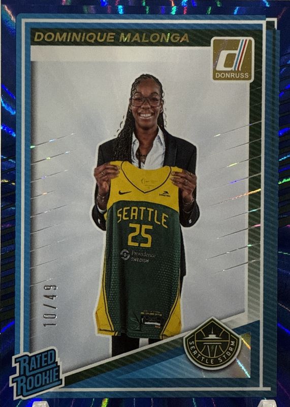 2025 Donruss WNBA #89 Rated Rookies - Blue Laser /49