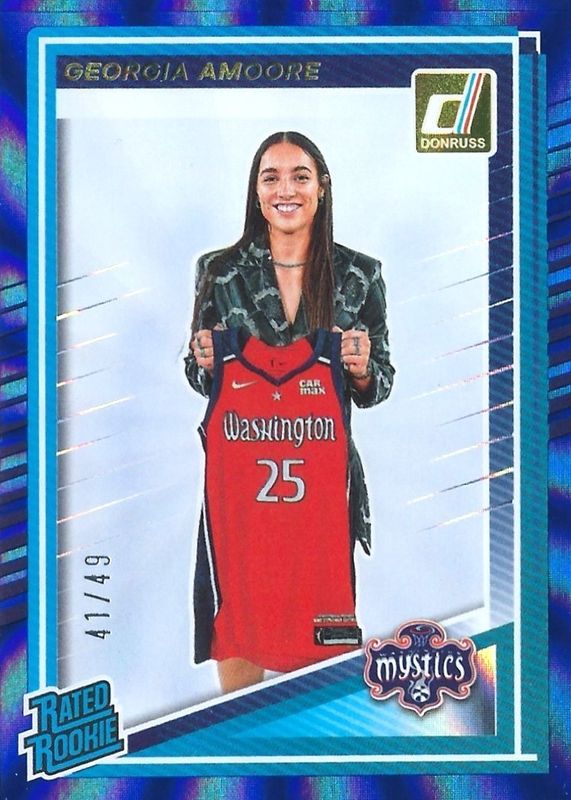 2025 Donruss WNBA #96 Rated Rookies - Blue Laser /49