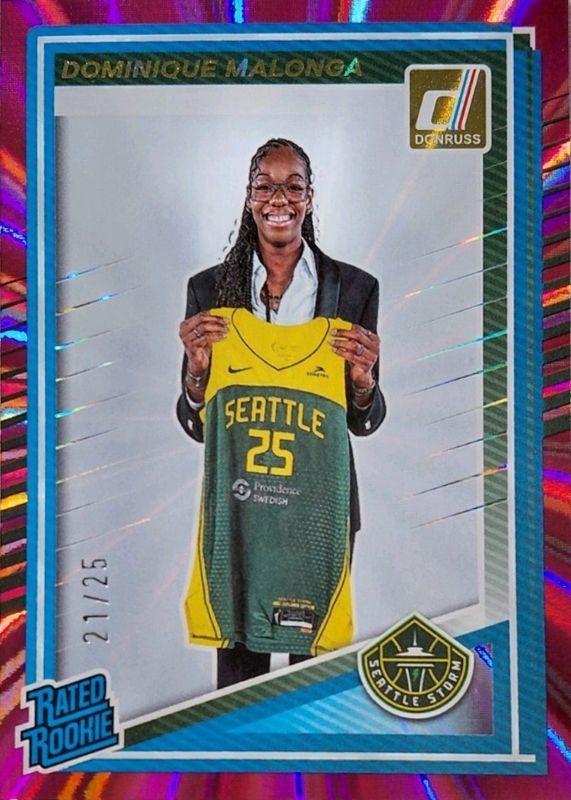 2025 Donruss WNBA #89 Rated Rookies - Pink Laser /25