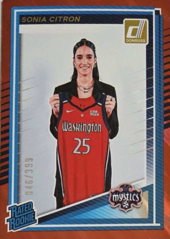 2025 Donruss WNBA #87 Rated Rookies - Red Lava /399