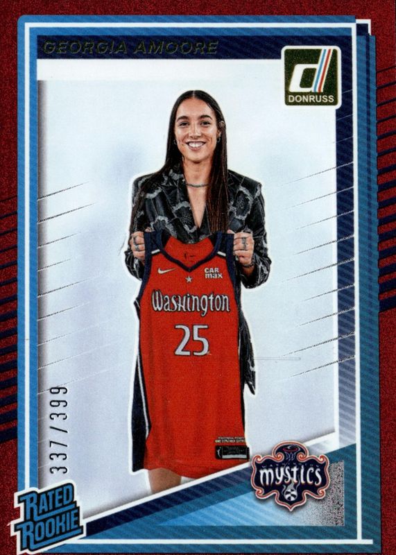 2025 Donruss WNBA #96 Rated Rookies - Red Lava /399