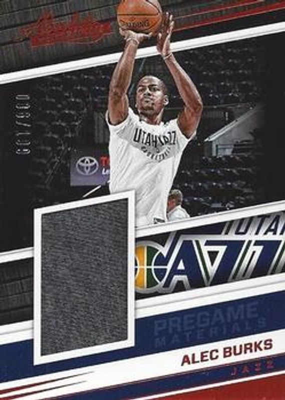 2017 Absolute Memorabilia #PG-ABK Pre Game - Materials /199