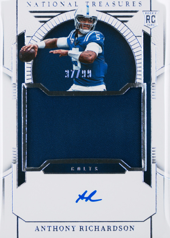 Anthony Richardson auto RC ルーキー Anthony Richardson 2021 Leaf RC Card AUTO 1 Rookie SP 1