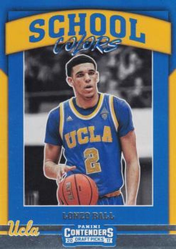 Lonzo Ball 2017 Contenders Draft Picks #2 School Colors Price