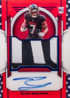 2023 National Treasures #158 Rookie Patch Auto - Stars & Stripes Blue /10