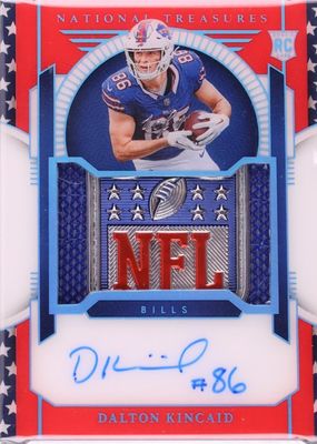 2023 National Treasures #162 Rookie Patch Auto - Platinum NFL Shield /1