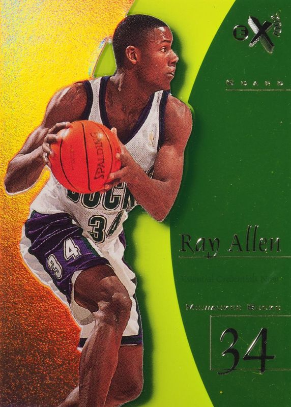 Ray Allen 1997 SkyBox E-X2001 #33 Essential Credentials Now (/33) RAW